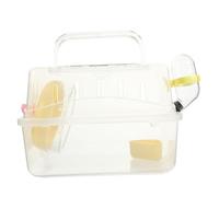 Hohopeti Cage à Hamster Transparent Portable Transport De Animal pour Voyage Et Activités De Convient Aux Rongeurs Et Animaux