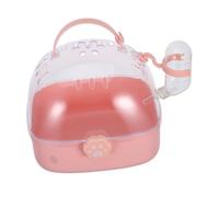Hohopeti Cage de Transport Portable pour Petits Animaux Cage Hamster avec Bouteille Eau Sécurisée et Spacieuse pour Voyage et Transport de Gerbilles et Hamsters