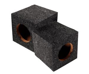 Hohopeti Caisson de Haut-Parleur Recouvert de Moquette, Paire pour Caisson de Basses Voiture, Compatible Système Audio Automobile, Usage Professionnel et DIY
