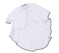 Hohopeti Cape de Coiffure avec Manches Blanche Blouse Professionnelle Anti-statique pour Salon Barbier Cape Barbier Ajustable avec Bande Élastique et Protection Totale Coupe Cheveux Homme