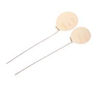 Hohopeti Carte de félicitations Signe de jalon de bébé 2 pièces Cartes de croissance de bébé en bois Jalon Âge Signe de nom de bébé