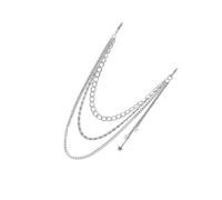 Hohopeti Chaîne de Punk Alliage Argenté Ceinture Jeans Hip-hop Multicouche pour Femme et Homme Accessoire Mode Voyage Fête Danse