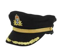 Hohopeti Chapeau de Capitaine Garçon Fille Coton Respirant Accessoire Costume Marin Léger et Confortable pour Fête et Cosplay