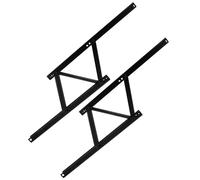 Hohopeti Charnière à Ressort Pliable Noire pour Support de Table Basse Mécanisme de Levage Manuel Pliable Charnière D'angle pour Meuble Élévateur de Table Pratique Thé et Espace Gain