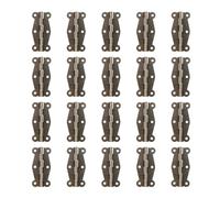 Hohopeti Charnières Antiques en Fer pour Boîte à Bijoux 51x24 Mm, Lot de 20 Pièces, Charnières 90° pour Coffrets Présents, Quincaillerie D’armoire Vintage Robuste et Décorative