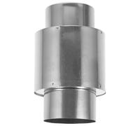 Hohopeti Clapet Anti-retour en Acier Inoxydable pour Conduit D’évacuation de Chauffe-eau à Gaz, Protection Anti-reflux, Diamètre 50 Mm, Accessoire Résistant au Vent, Raccord de Ventilation