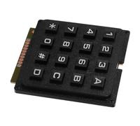 Hohopeti Clavier Matriciel Industriel 16 Touches Tactile Solide pour Microcontrôleur Mcu Usage Électronique Noir 4x4 Module Clavier Membranaire Adapté Milieu Professionnel