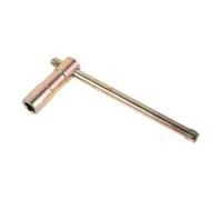 Hohopeti Clé Multifonctionnelle pour Bouteille de Gaz, Vanne de Débit D'air du Cylindre D'oxygène, Acier, Poignée en T, Socket 10x10 Mm, Or, pour Réservoir Propane