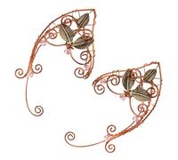 Hohopeti Clips D'oreilles Elfes En Alliage 2 Pièces, Boucles D'oreilles Non Percées, Bijoux Délicats Pour Femmes, Accessoire Cosplay Élégant Et Confortable à Porter