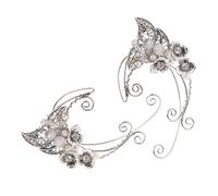 Hohopeti Clips D'oreilles Elfes pour Femmes Manchettes en Alliage Léger Bijoux Fantaisie pour Costumes et Occasions Spéciales