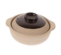 Hohopeti Cocotte Terre Cuite pour Cuisson Gaz Pot Argile Haute Température Casserole Polyvalente pour Soupe et Riz Braisé et Nettoyage Facile
