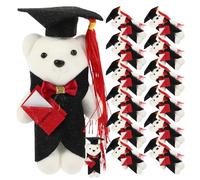 Hohopeti Coffret Cadeau De 14 Peluches Docteur Ours Pour La Remise Des Diplômes - Peluche Docteur Ours - Cadeau De Fin D'Études - Animal En Peluche - De Fin D'Études