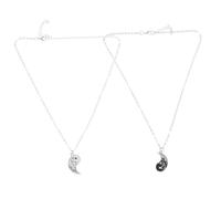 Hohopeti Collier Couple Yin Yang Dragon Acier Inoxydable Pendentif Tai Chi Unique Cadeau pour Amoureux et Meilleurs Amis Bijoux Assortis pour Femme et Homme