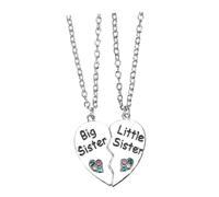 Hohopeti Collier D'amitié à Couture Cœur En Alliage, Pendentif Créatif Pour Femmes, Présent Anniversaire Ou Remise De Diplôme, Bijou Symbolique Pour Meilleure Amie