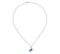 Hohopeti Collier Femme Pendentif Bleu, En Acier Inoxydable, Chaîne Délicate Ras Du Cou, Bijou Mode Pour Fête Et Usage Quotidien, Taille Ajustée