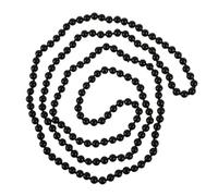 Hohopeti Collier Long de Perles d'Imitation Noir 142 CM Lot de 2 Pièces Chaîne pour Pull Collier à Grosses Perles Polyvalent Accessoire Mode Femme pour Robes et Tenues Casual