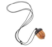 Hohopeti Collier Long Gland avec Boîte à Pilules Vissable Pendentif Gland Charm Naturel pour Bijoux DIY et Porte-clés Élégants