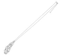 Hohopeti Collier Pendentif Cage en Cristal Argenté Vide, Porte-pierre Creux en Métal, Support Décoratif pour Création Bijoux, Accessoire Bijouterie, Bricolage et Présent
