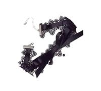 Hohopeti Collier Ras Du Cou Femme Dentelle avec Nœud Élégant Choker Mode pour Fille Bande de Cou Décorative Dentelle Confortable et Raffinée