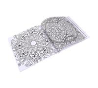 Hohopeti Coloriage Mandala pour Adultes Cahier de Dessin DIY Léger et Compact de Peinture Cartoon Facile pour Soulagement Du Stress et Créativité