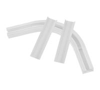 Hohopeti Connecteur D'angle pour Rails de Rideaux en Plastique Blanc, Accessoire Pratique pour Connecter Rails Lourds, Installation sans Perçage, pour Salon et Chambre