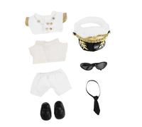 Hohopeti Costume D & #39; Uniforme De Capitaine Tenues De Poupée en Peluche Vêtements De Pilote De Poupée Accessoires De Accessoires De Vêtements De De