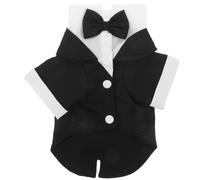 Hohopeti Costume Smoking pour Petits Chiens et Chats Tenue Habillée et Cosplay pour Mariage Anniversaire Halloween et Fêtes Facile à Enfiler Style Prince Élégant