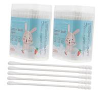 Hohopeti Cotons-Tiges pour Bébé Lot de 400 Bâtonnets Double Embout Nettoyage Délicat des Oreilles Nez Manche en Papier Résistant Usage Quotidien pour Soins des Nourrissons