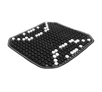 Hohopeti Coussin de Siège Perles en Matière Naturelle Noir Ventilé et Rafraîchissant pour Voiture Suv et Camion Galette Chaise Confortable et Respirante