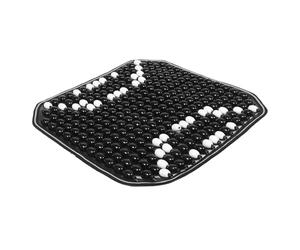 Hohopeti Coussin de Siège Perles en Matière Naturelle Noir Ventilé et Rafraîchissant pour Voiture Suv et Camion Galette Chaise Confortable et Respirante