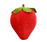 Hohopeti Coussin Peluche Fraise Doux et Décoratif Oreiller Fruit Mignon pour Dormir et Câliner Cadeau Adorable pour Chambre et Salon