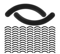 Hohopeti Coussinets de Rechange Noirs pour Recourbe-cils - 210 Patchs en Caoutchouc Élastique pour Faux Cils - Coussinets Adhésifs Confortables et Solide pour Maquillage des Yeux -