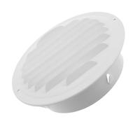 Hohopeti Couvercle de Conduit d'Aération en Acier Inoxydable 1500 MM, Tête Plate Blanche Laquée, Protection Extérieure Anti-Intempéries pour Hotte Cuisine, Bouchon de Ventilation Mural