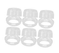 Hohopeti Couvercle de Protection Transparent pour Cuisinière à Gaz, Sécurité Garçon et Filles Résistance, Lot de 6 Pièces Cuisine et Usage Domestique