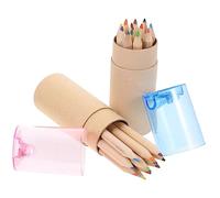 Hohopeti Crayons Aquarelle Garçon et Filles 24 Pièces Bois Naturel 12 Couleurs Solubles L’eau Peinture Artistique Dessin Scolaire Présent Créatif Loisirs Peinture Quotidien