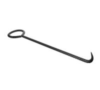 Hohopeti Crochet de Levage Robuste pour Plaques Égout Accessoire Polyvalent pour Tirage de Charges et Couverture de Regards Outil Sécurisé pour Plaques de Sable et Incendie
