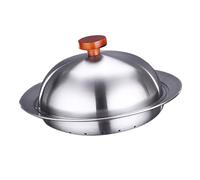Hohopeti Cuiseur Vapeur Inox Multifonction avec Couvercle Panier Vapeur Épais pour Cuisine Maison Réutilisable et Compact pour Cuisson