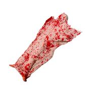 Hohopeti Décoration Halloween Extérieure Sonore avec Yeux Lumineux et Corps Mort Effrayant à Sang pour Fête Horreur et Scène de Crime