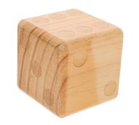 Hohopeti Dés Bois Naturel Grand Format pour Jeux de Société Plein Air Léger et Confortable pour Fêtes Pique-niques et Réunions Familiales