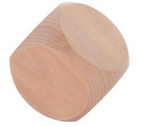 Hohopeti Dés en Bois Vierge 80 MM à 6 Faces Coins Arrondis Cube Artisanal Non Peint pour Jeux de Société Loisirs Créatifs et Soirées Entre Adultes Personnalisé Multifonction