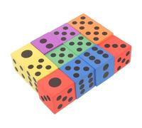Hohopeti Dés en Mousse EVA 12 Pièces Petits 37 CM Couleur Aléatoire pour Garçon et Filles Jeu Éducatif Intérieur Extérieur Voyage Jouer aux Dés Jeux Mathématiques Couleur Aléatoire