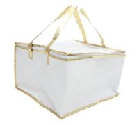 Hohopeti d'isolation de gâteau à Lunch bento glacières pour boîtes à Lunch de Voyage kit Voyage de de Pizza Pochette de Nourriture pour Pique- Chiffon Blanche
