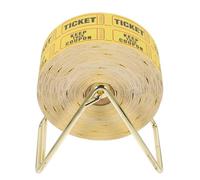 Hohopeti Distributeur de Billets Raffle Tickets Jaunes avec Support Simple de Billets de Tombola pour Fête Entrée et Animation Événementielle