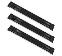 Hohopeti Distributeur de Boissons Coulissant en Aluminium 50mm X 373mm, Lot de 3, Organiseur de Canettes pour Réfrigérateur Système de Pousse-étagères Antidérapant, pour Rangement