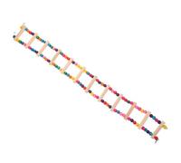 Hohopeti Échelle Balançoire Bois pour Perroquets et Perruches Escalade Multifonction pour Petits Oiseaux Perchoir Ludique à Mâcher et Grimper Installation Facile Accessoires Cage Oiseaux