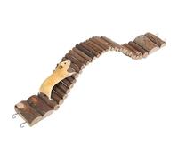 Hohopeti Échelle pour Hamster Jouet Bois Échelle Pont Suspendu Jouet à Ronger Grimper