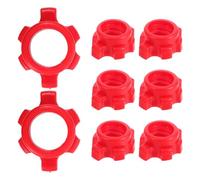 Hohopeti Écrous de Barre d'haltère, Colliers de Musculation antidérapants, Accessoires d'exercice Spinlock, 8 pièces, Forme hexagonale, Verrouillage sécurisé, Fitness Training