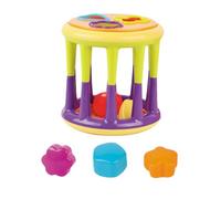 Hohopeti Éducatif Cylindrique Plastique pour Garçon Fille Set de Cubes Sensoriels avec Rattle Sonore Coordination Main-œil et Développement Auditif Cadeau Éveil pour Garçons et Filles Bas