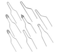 Hohopeti Embouts de Pyrogravure en Métal pour Stylo Pyrograveur, 8 Pièces, Accessoires pour Pyrogravure sur Bois, Pointes Résistantes pour Gravure Fine et Large, Outil Artisanal Bois