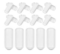 Hohopeti Embouts en Caoutchouc pour Bandeaux à Cheveux 200 Pcs, Diamètre Intérieur 5,5 Mm, Transparents, Accessoires DIY pour Embouts de Serrage-tête Confortables et Solide, Adaptés